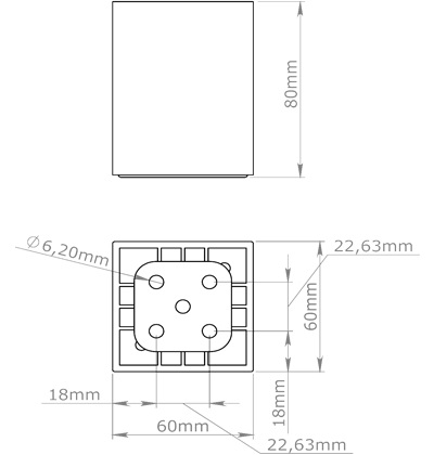 Abanoz 60X80 MM
